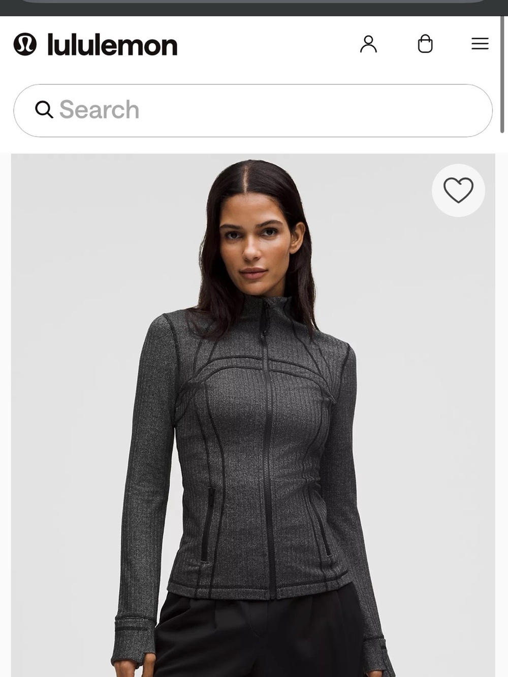 lululemon athletica Women's Gray Full-Zip Athletic Jacket